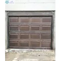 Portas de garagem seccionais no estilo de grão de madeira personalizadas